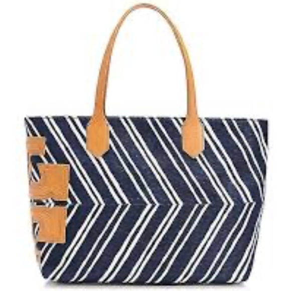 Tory Burch Handbags - Tory Burch Ella Jacquard Stripe Tote